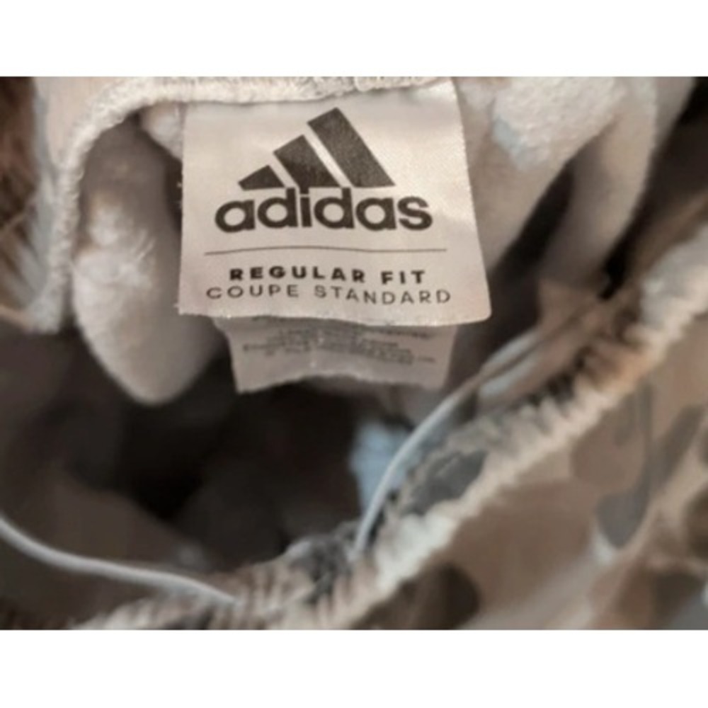 Adidas Camouflage Joggers Boys Size 8 Beige Camo Logo Sweatpants - Picture 4 of 6